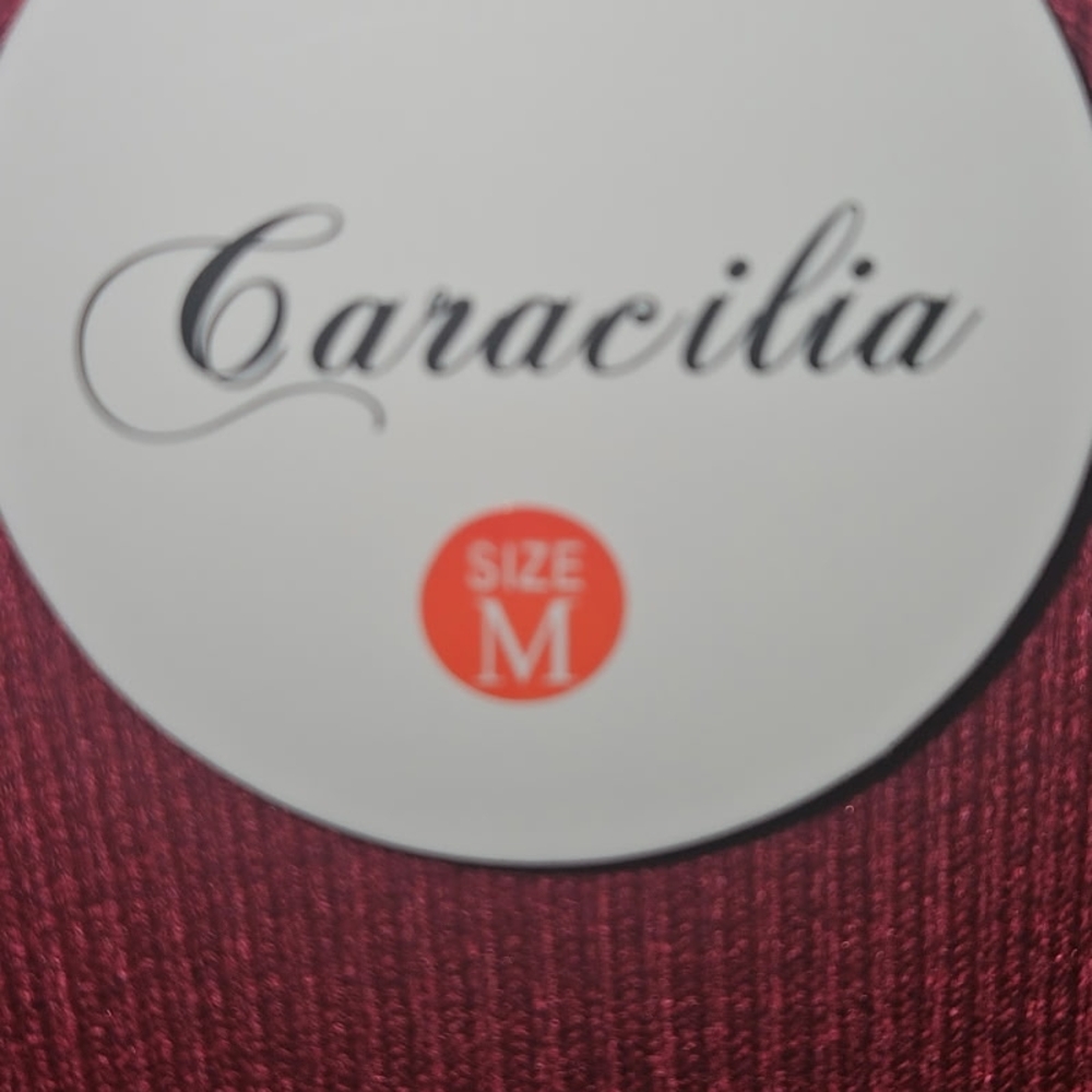 Women's Long Sleeve Dress - Elegant Burgundy